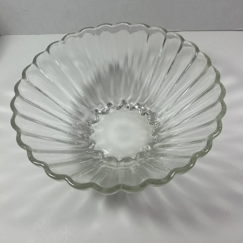 Vintage Anchor Hocking Classic Clear 11 Inch‎ Round Bowl